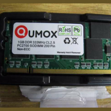 Pamięć ram Qumox 1GB 333MHz CL2.5 – stan: nowy