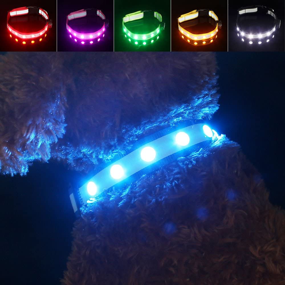Ładowalna odblaskowa obroża dla psa LED USB Pawow