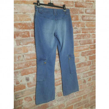 Spodnie jeansy szerokie 100% bawełna unisex