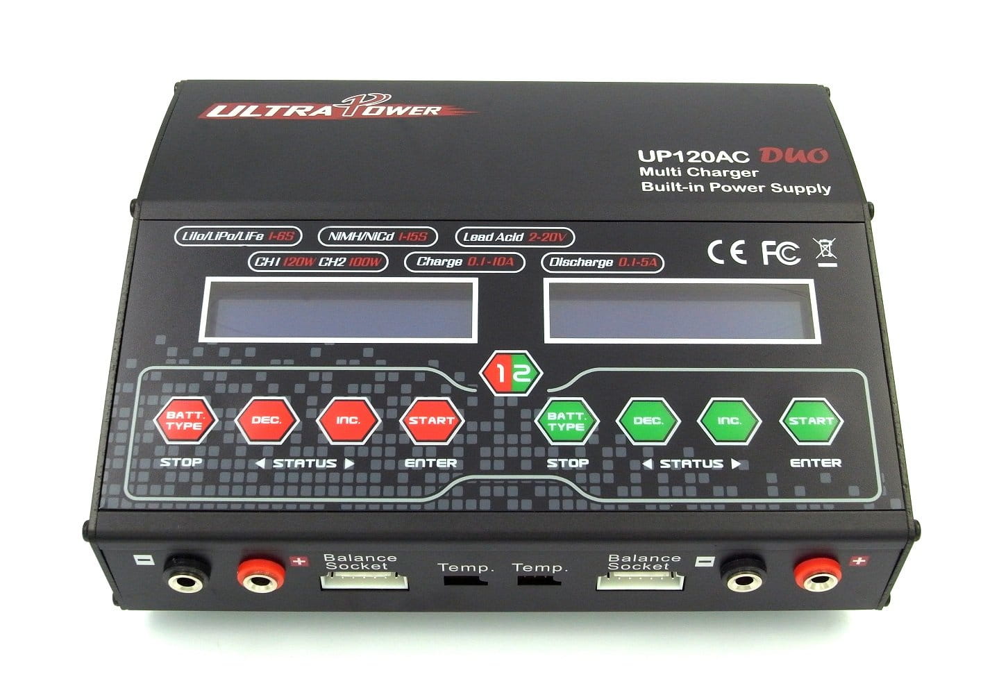 Ultra Power UP120AC DUO 2x120W 12A Two Channels AC