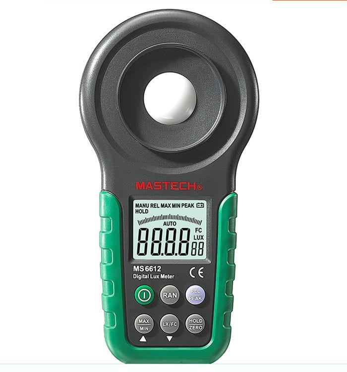 MasTech MS6612 cyfrowy miernik światła miernik światła miernik natężenia oświetlenia