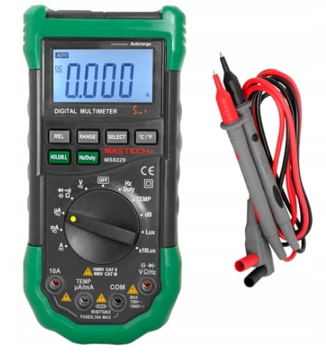 Miernik Mastech MS8229 dB Lux Temp Hz Automat 5w1
