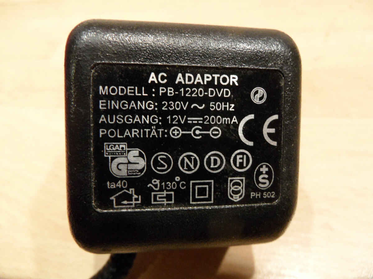 Ładowarka do golarki 4125-1220-ADC 12V 200mAh
