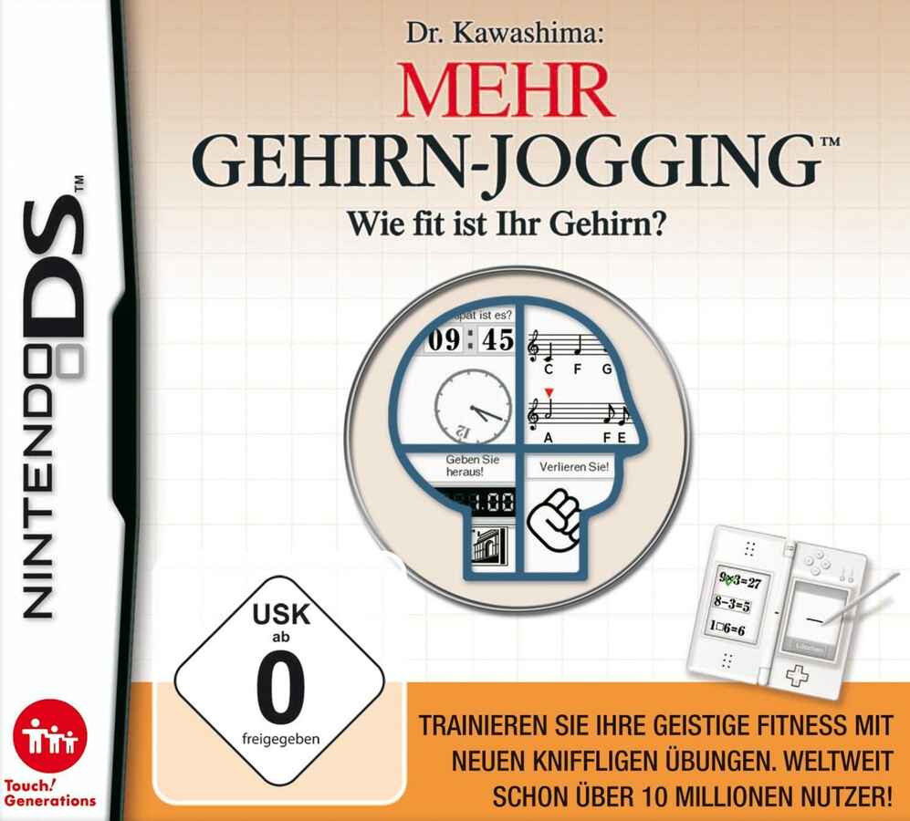 Karta gry DS Dr. Kawashima Mehr Gehirn Jogging Nintendo DS