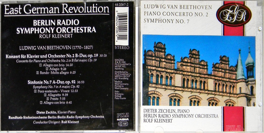 Płyta kompaktowa L. V. Beethoven - Piano Concerto No 2 Symphony No7 CD
