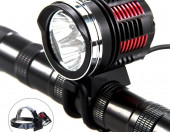 Wodoodporna lampka rowerowa 3 diody LED P08 – zdjęcie 2