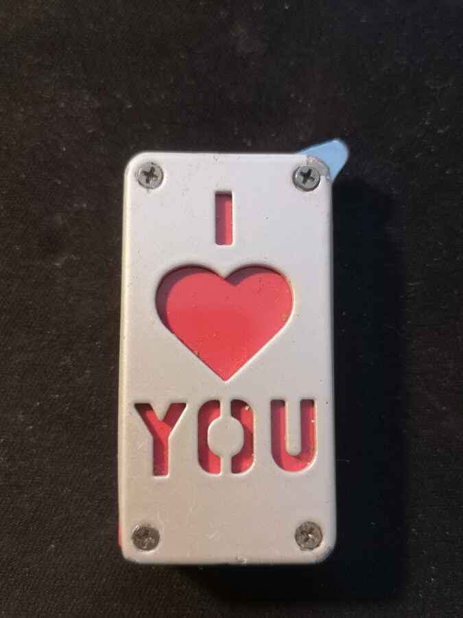 Zaplniczka żarowa I LOVE YOU niemiecka