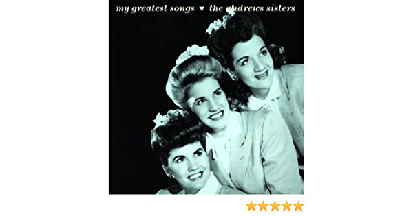 Płyta kompaktowa muzyka Andrews Sisters My Greatest Songs
