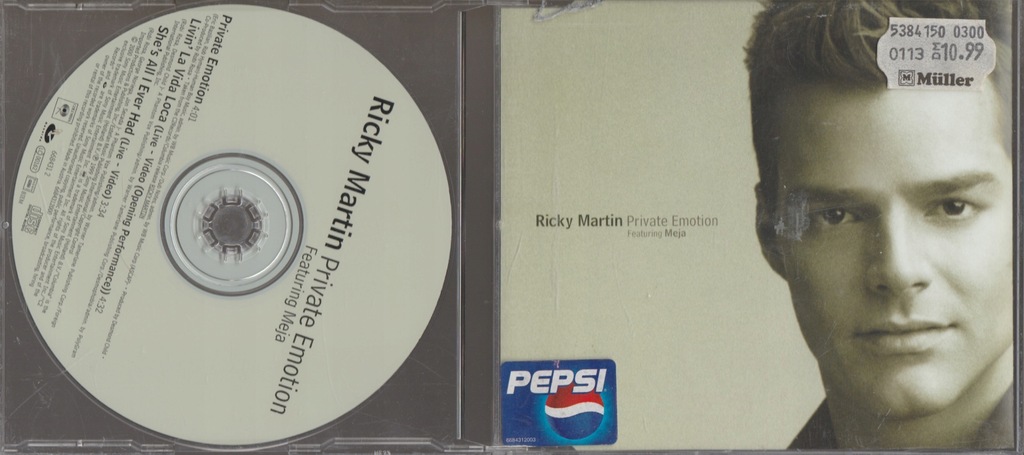 Płyta kompaktowa muzyka Ricky Martin Meja - Private Emotion CD