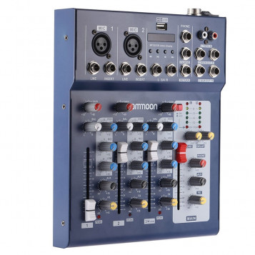 ammoon F4-USB 2 XLR – mikser 4 kanałowy – stan: nowy