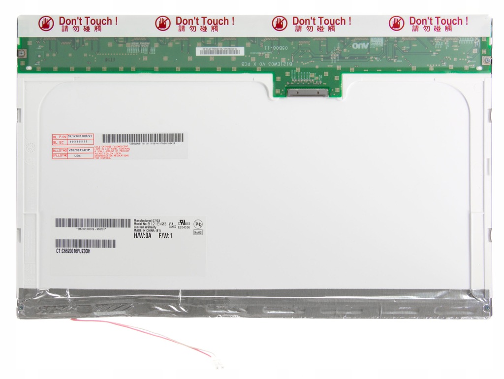 Matryca LCD AUO B121EW03 12.1" MAT