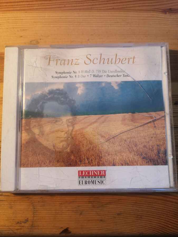 Płyta kompaktowa muzyka Franz Schubert Symphonie NR8 CD