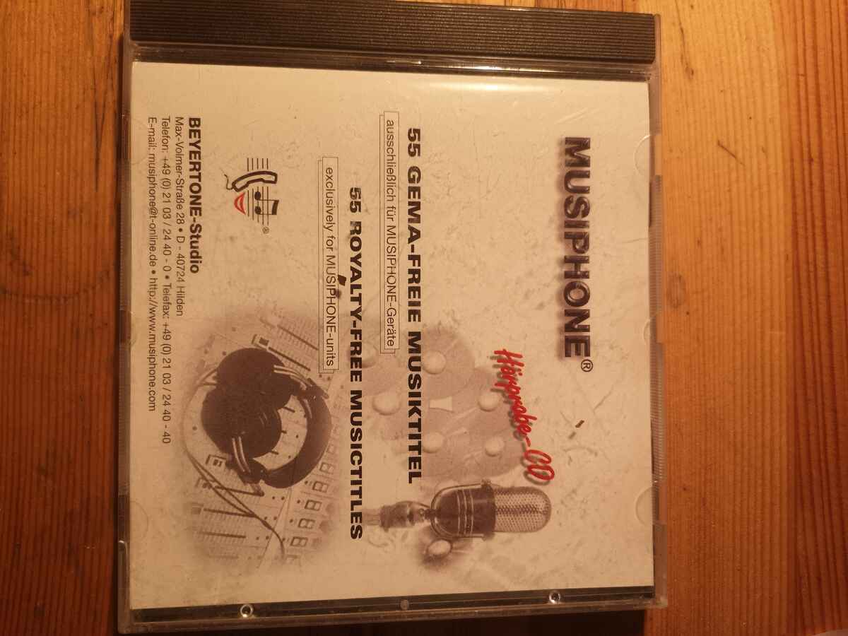 Płyta kompaktowa Musiphone 55 Gema-Freie CD