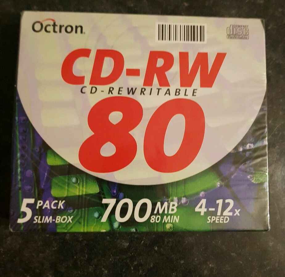 Płyty kompaktowe Octron 80 CD-RW puste 700MB 4-10X
