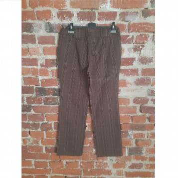 Eleganckie spodnie damskie w kratke Basic Line Casual Wear