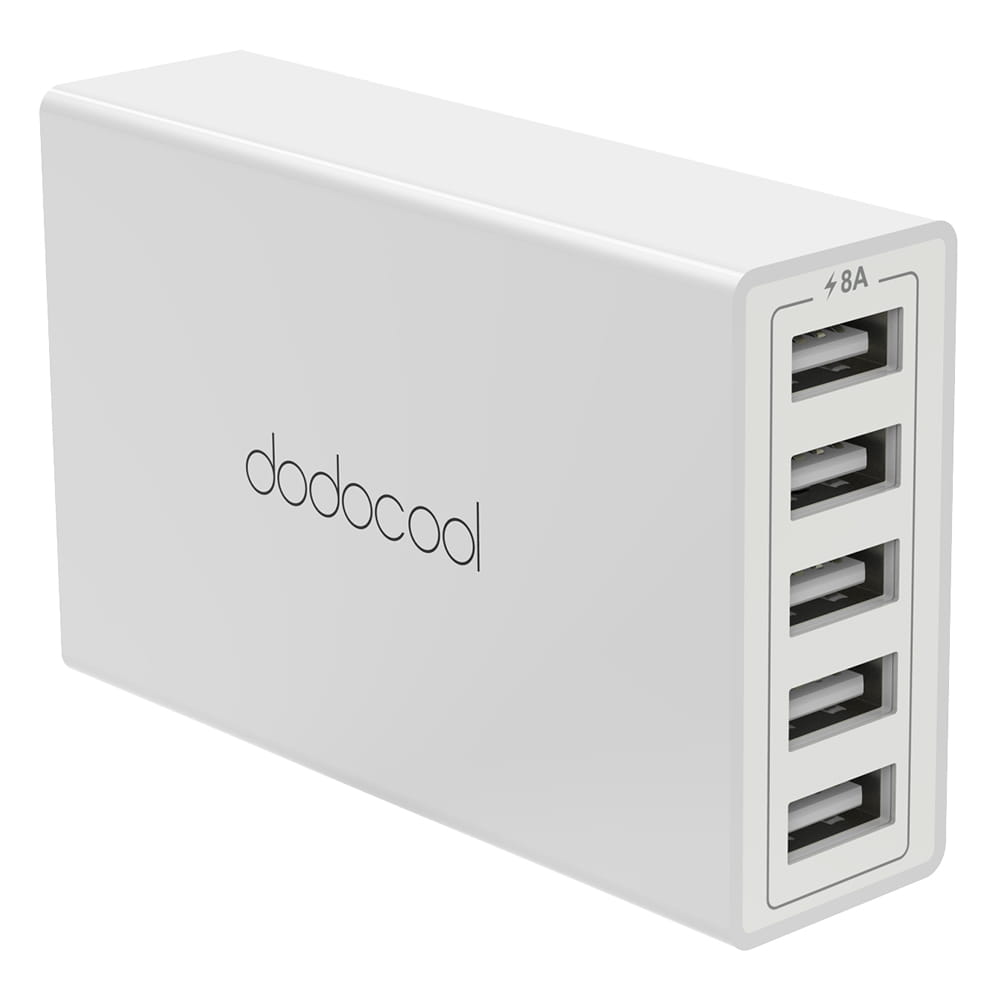 Ładowarka USB Smart Charger Dodocool DA65W 5-portów 2.4A 5V 8A pod 220V