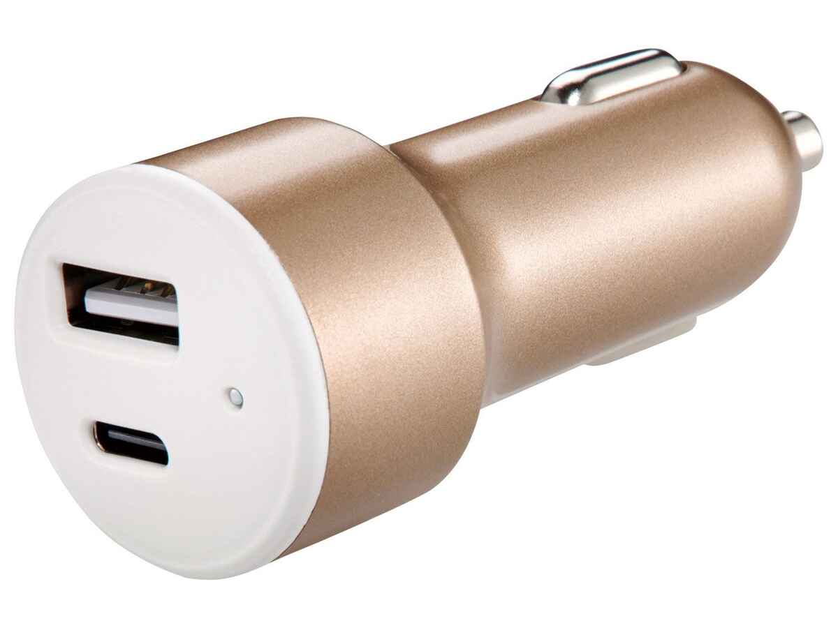 Ładowarka samochodowa 12/24 V 3 A USB/USB C Silvercrest HG05315B