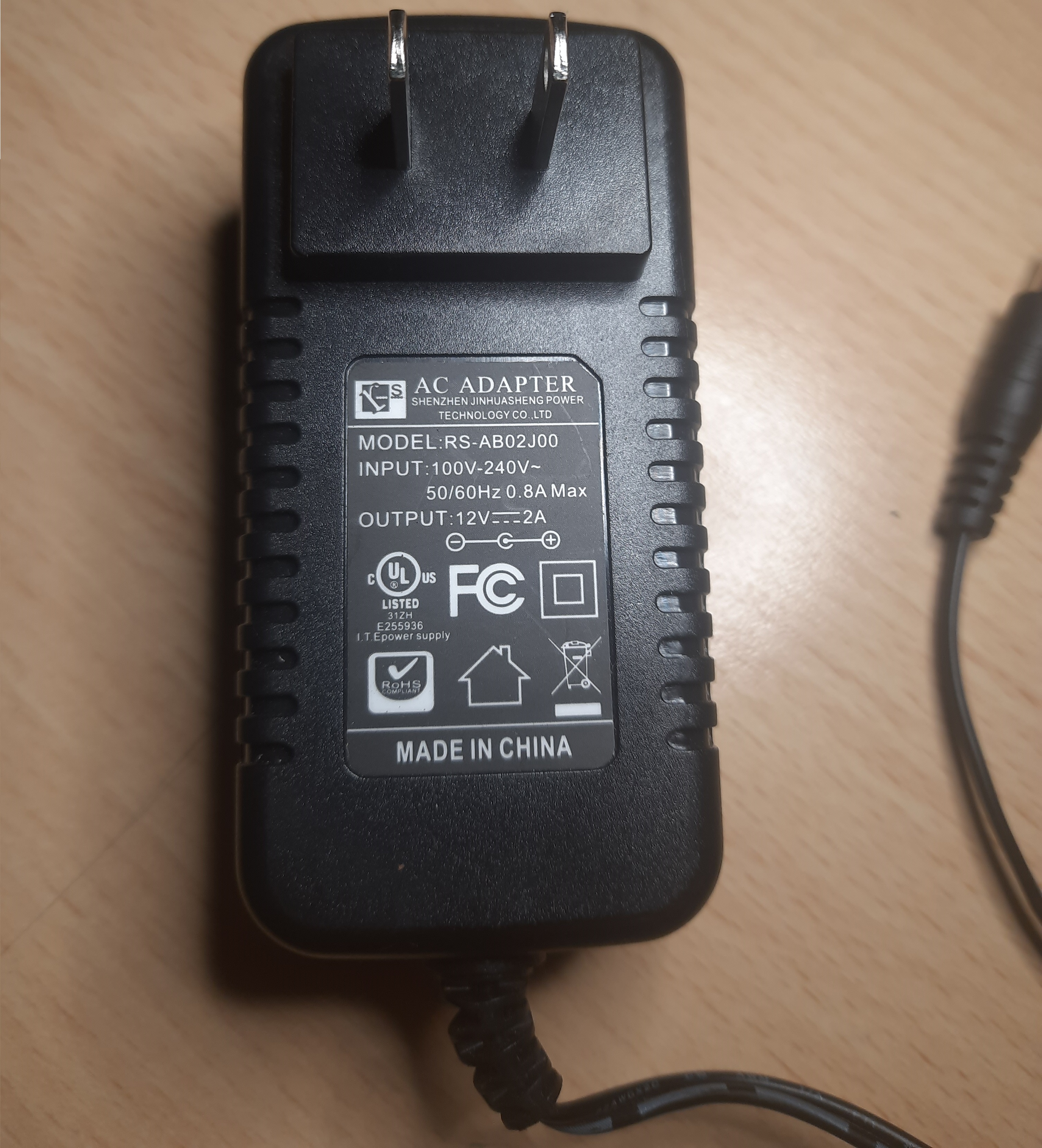 Zasilacz sieciowy RS-AB02J00 12V 2A
