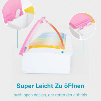 Pudełko organizer na tabletki na każdy dzień tygodnia Eono 7 Day Pill Box