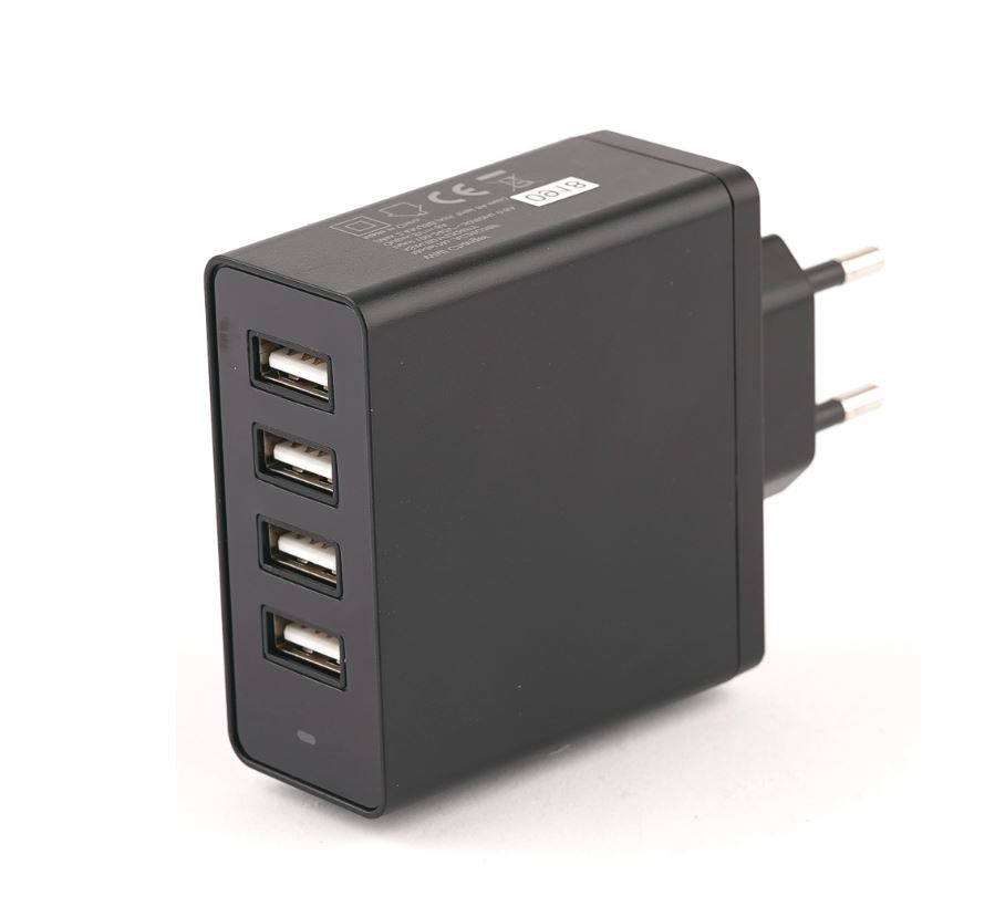 Uniwersalna ładowarka sieciowa 4-porty USB 5V 2.4A AmazonBasics