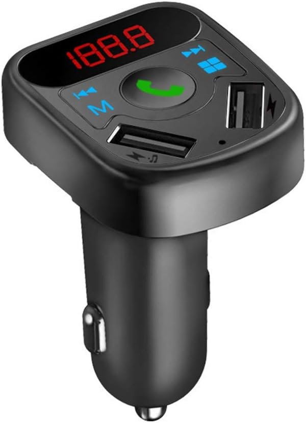 Transmiter samochodowy FM Bluetooth 5.0 2-porty USB