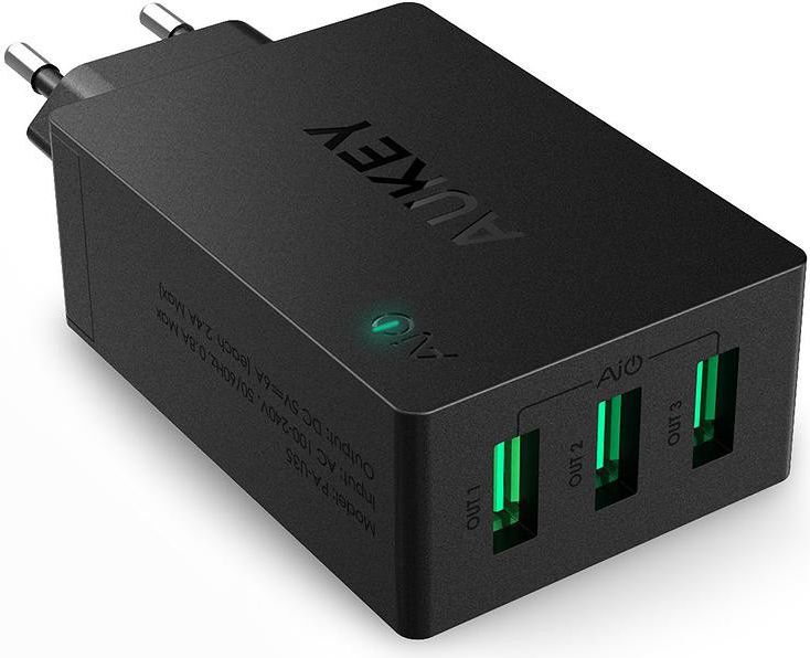 Oryginalna ładowarka sieciowa 3-porty USB Aukey PA-U35