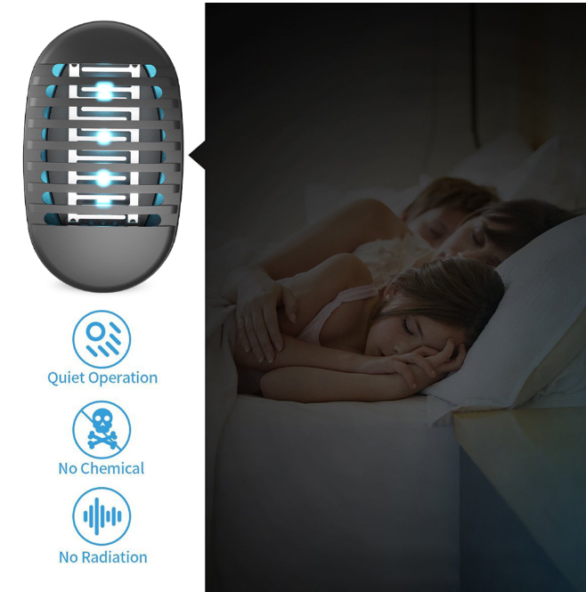 Lampka nocna UV przeciw komarom 1W