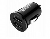 Ładowarka samochodowa AUKEY CC-S1 2-porty USB 5V 4.8 A AiPower – zdjęcie 2