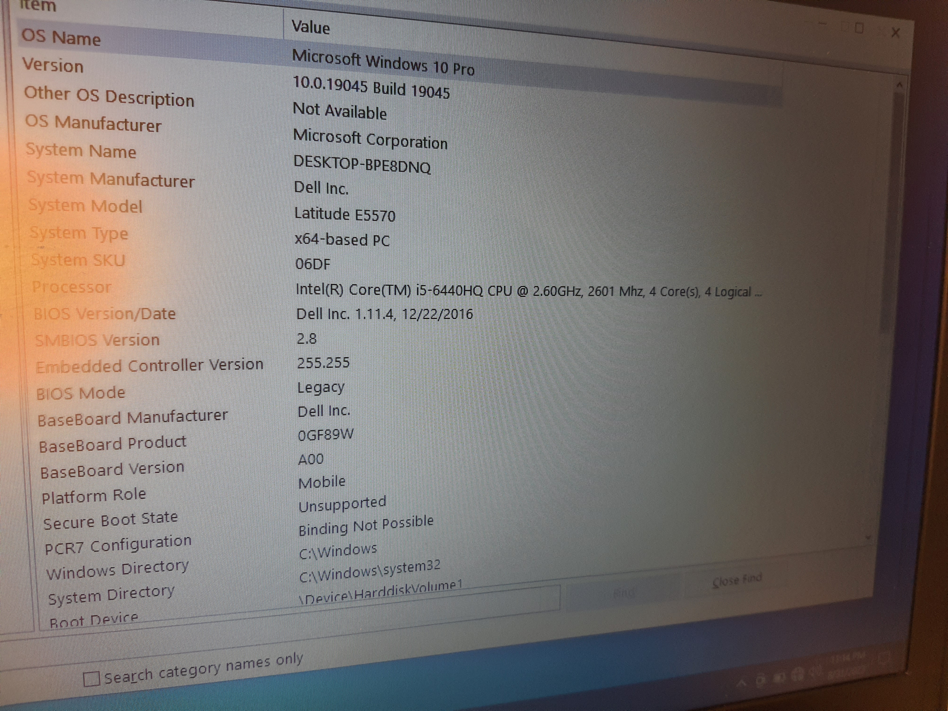Laptop Dell Latitude E5570 15 i5-6440U 8GB RAM 128GB SSD M.2