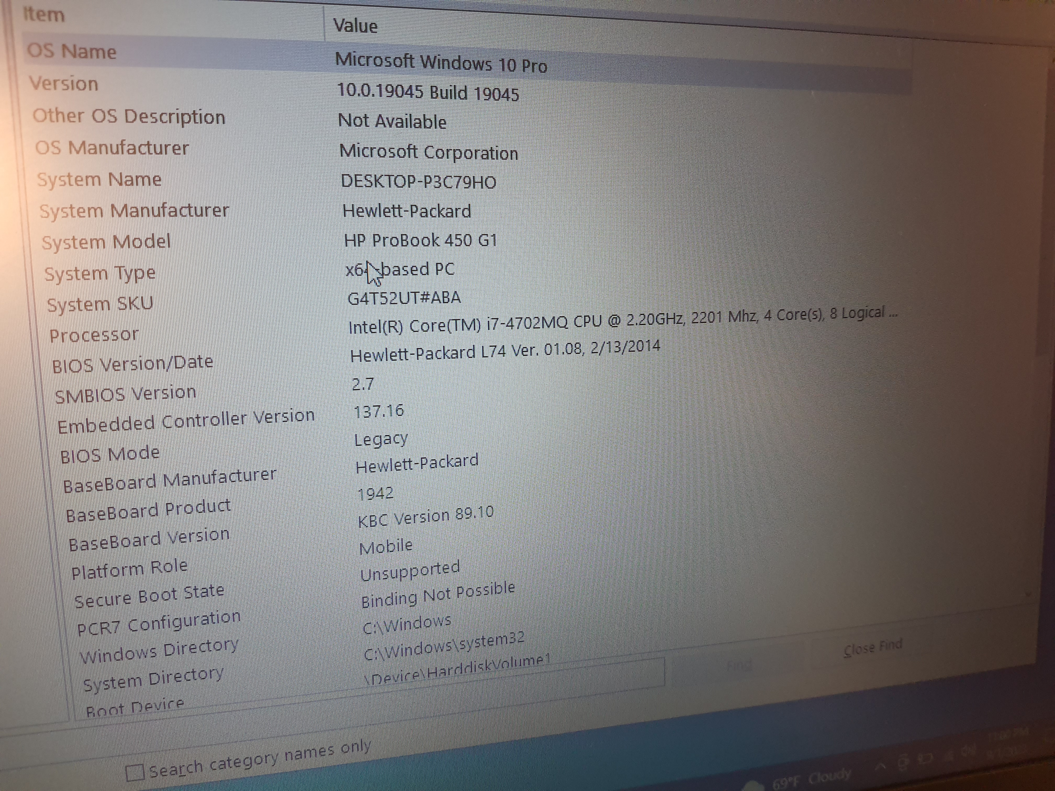 Laptop HP ProBook 450 G1 i7-4702MQ 8GB RAM 1TB HDD