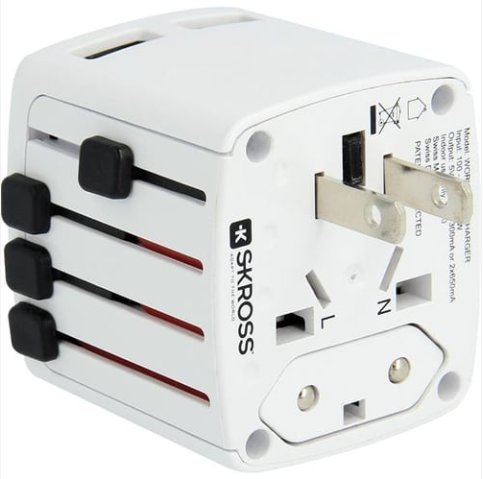 Uniwersalny adapter podróżny EU/USA/Australia/Chiny SKROSS Hama