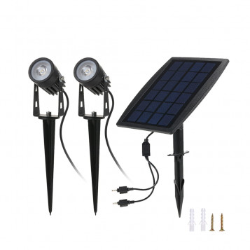 Ogrodowa lampa solarna 2W LED oświetlenie trawnika TomShine