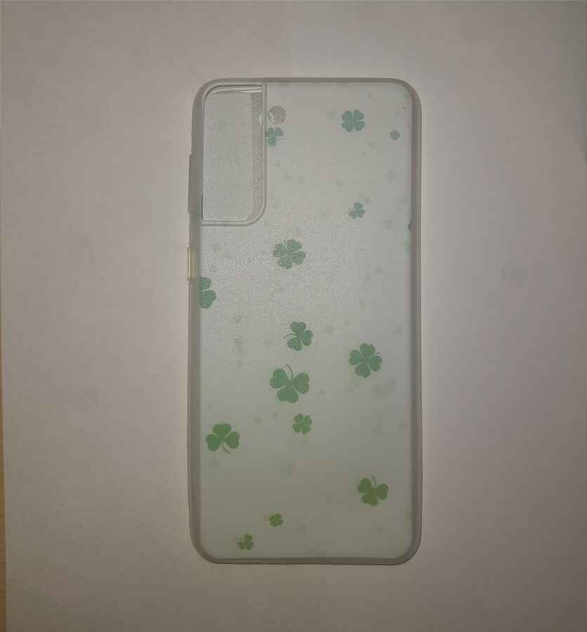 Etui plecki wzór koniczynka Setty do Samsung S21 Plus