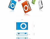 Odtwarzacz MP3 klips słuchawki + 8GB pamięci – zdjęcie 3
