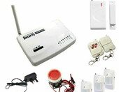 Kompletny bezprzewodowy alarm GSM 3 czujniki + syrena – zdjęcie 1