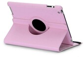 Skórzane obracane etui 360 do iPad 2 3 4 różowe – zdjęcie 1