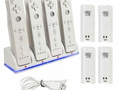 Stacja ładująca ładowarka 4-kanałowa do kontrolerów Wii + 4 akumulatory! – zdjęcie 2