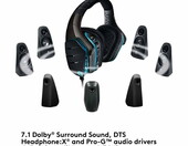 Bezprzewodowe słuchawki gamingowe Logitech G933 Artemis Spectrum RGB 7.1 – zdjęcie 3