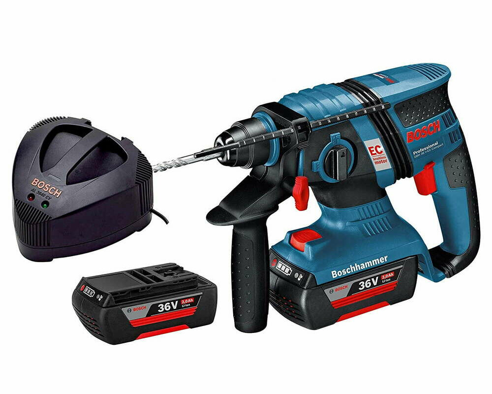 Młotowiertarka Bosch GBH 36V-EC bateria i ładowarka