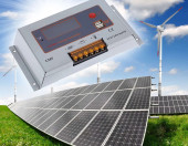 Regulator ładowania słonecznego Anself 20A 12/24V LCD PWM – zdjęcie 2