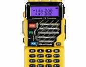 Krótkofalówka walkie-talkie BAOFENG UV-5R PLUS żółta – zdjęcie 1