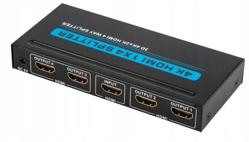 Rozdzielacz Splitter HDMI 1x4 3D 4Kx2K UHD Spliter