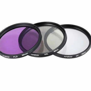 Sony – filtry Andoer 58mm UV+CPL+FLD+ Nikon (stan nowy)