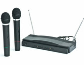 Zestaw bezprzewodowe dwa mikrofony karaoke k&k AT-306 – zdjęcie 2