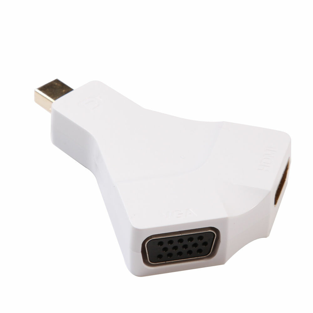 Przejściówka mini DisplayPort 1.2 na HDMI + VGA 2Kx4K EL-3600VH-B