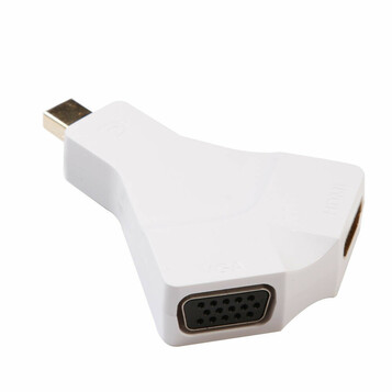Przejściówka mini DisplayPort 1.2 na HDMI + VGA 2Kx4K EL-3600VH-B