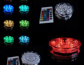 Zestaw kolorowych świateł LED Agua LED BASE 4 sztuki + 2 piloty – zdjęcie 2