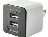 Ładowarka zasilacz 2x USB Timer 1.2.4.6H SWE – zdjęcie 2