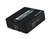 Mini przejściówka konwerter HDMI na HDMI + Audio Stereo SPDIF 3D 1080p – zdjęcie 1