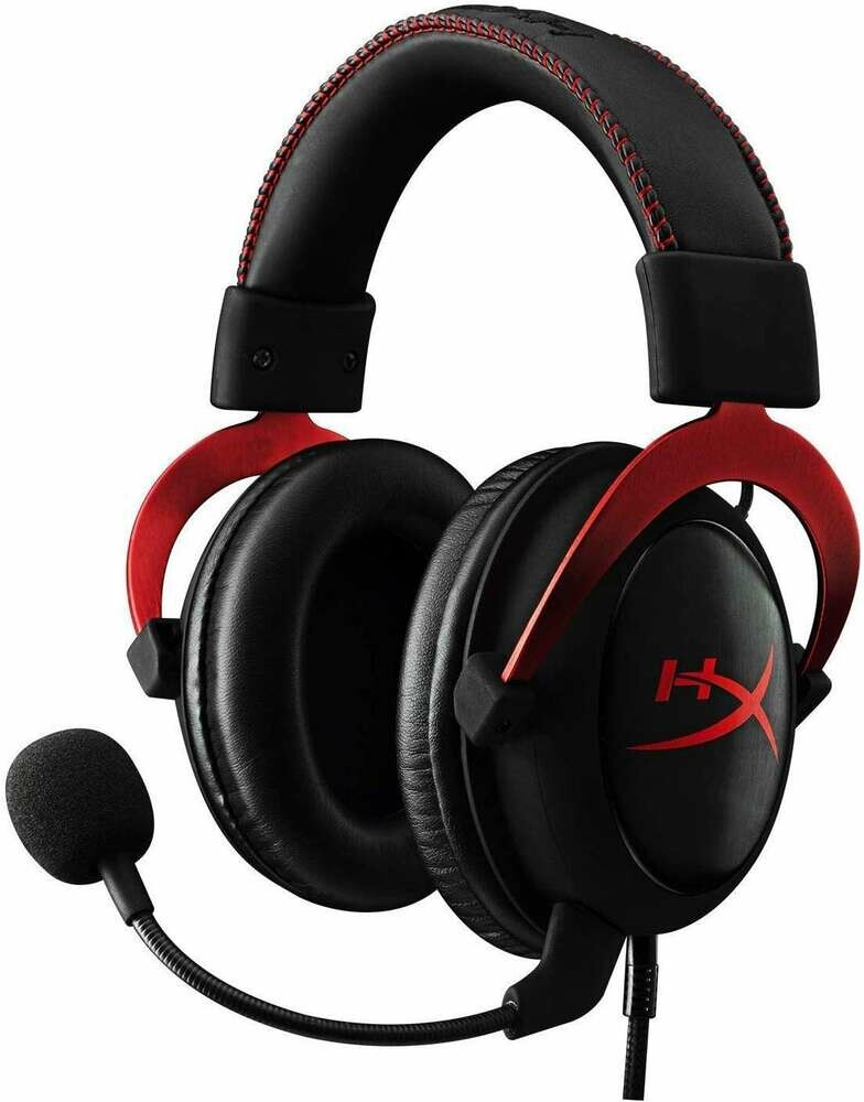 Słuchawki nauszne gamingowe HyperX Cloud II Red 7.1 KHX-HSCP-RD czarne